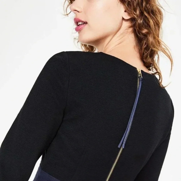 NWT Boden Laura Ottoman Sheath Dress Black/Blue Size 6P - Picture 12 of 12